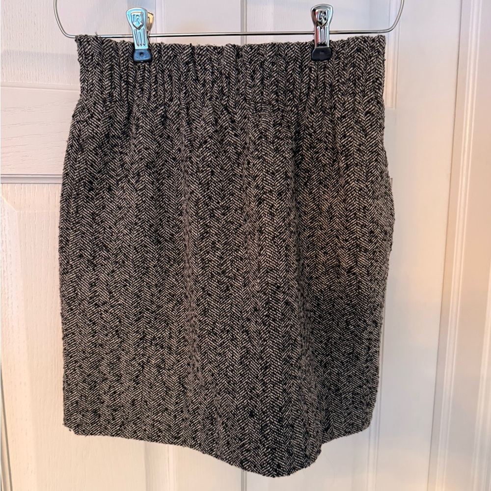 🎉BOGO J. Crew Black and Gray Mini Skirt - Size 0
